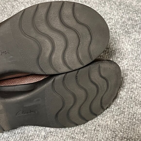 Clarks Cheyn Madi Flats‎ Brown Leather Women Size 6 - Picture 10 of 14